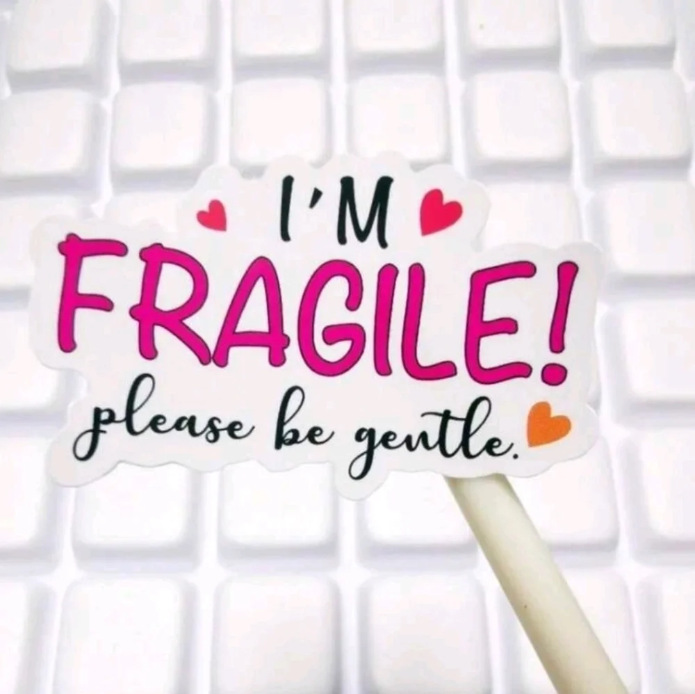 50pcs I'm Fragile Please Be Gentle Fragile Stickers 2inch Stickers